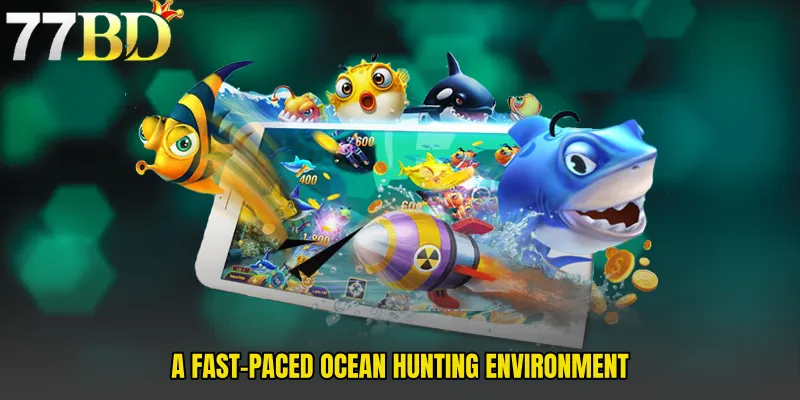 A Fast-Paced Ocean Hunting Environment