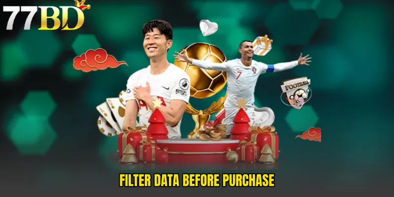 Filter Data Before Purchase