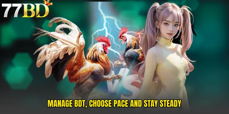 Manage BDT, Choose Pace And Stay Steady